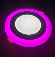 18w cift renk led panel pembe can led dunyasi