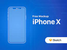 Free Iphone X Outline Mockup Free Iphone Sketch Free Iphone