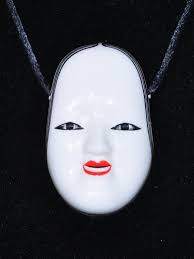 Rare Signed Cathy Hardwick Mikasa Fine Bone China Geisha Girl Vintage  Necklace