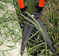 Long-Handled Lawn Shear with Horizontal Cutting Blades by Bahco