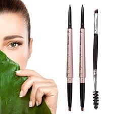 Amazon Com Heybeauty 2 Pack Of Eyebrow Pencil Waterproof Eyebrow Makeup With Dual Ends Professional Brow Kit With Eyebrow Brush Light Brown Beauty