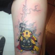 1337tattoos Ryan Devivies Pikachu Tattoo Geek Tattoo Pokemon Tattoo