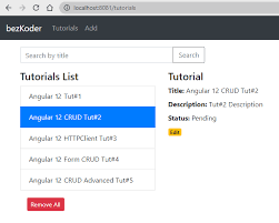 A medium.com clone) called conduit. Angular 12 Crud Application Example With Web Api Bezkoder