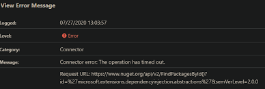 Nuget Feed Connection Timeout Inedo Community Forums
