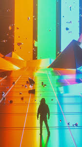 Looking for the best 3d wallpaper ? Retro Colorful 3d Mountains 4k Ultra Hd Mobile Wallpaper