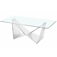table basse metal argent teddy plateau verre table basse verre table basse table basse design
