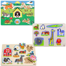 Top 30 best wooden puzzles for kids 2021. Animal Wooden Peg Puzzles For 2 3 Years Educational Toys Planet