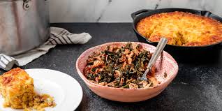 Collard Greens and Bacon-Cheddar Cornbread Recipe