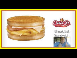 Sourdough Breakfast Sandwich Carl S Jr Review Breakfast Sandwich Food Food Videos