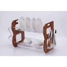 Plastic plate rack on jumia. Rashnik 2 Layer Stainless Dish Drainer Rack 22 Konga Online Shopping