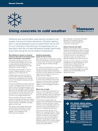 We did not find results for: Hanson Cold Weather Pouring Info Frost Concrete