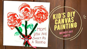 For the things that you've done, for the friendship and fun. How To Make A Kid S Diy Canvas Painting For Mother S Day Card Raising World Children