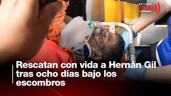 Hernán Gil, el vigilante que sobrevivió ocho días bajo los escombros del terremoto en Venezuela | Noticias UNO | Noticias Uno | Facebook