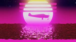 Use a faded color scheme to get a real retro feel to mimic a design from the recent past. Retro Futuristic Plane Flying Over Low Poly Shaped Water 3d Render Animation 80s Vintage Wireframe Airplane In Air Aviation Aircraft Aeroplane For Cyberpunk Vacation Journey In Other Galaxy Space Motion Background