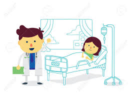 Image result for cartoon hospital recovery