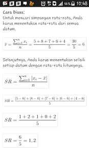 Maybe you would like to learn more about one of these? Simpangan Baku Dari Sekelompok Data 7 8 5 4 Dan 6 Adalah Brainly Co Id
