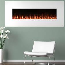 Wall mounted fireplaces are, as it is in the name, can be hanged on the wall. Northwest 50 In Electric Fireplace Color Changing Wall In White 80 Wsg02 The Home Depot