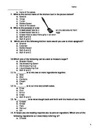 Learn the most effective ways to help prevent food poisoning. Kitchen Basics Kitchen Safety Test By Teacherbinder Tpt