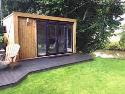 4 5m X 3m Inspiration Garden Room Set In A Beautiful Riverside Location Complete With 2 8m French Doors Opening Lo Garden Room External Lighting French Doors
