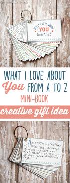 What I Love About You From A To Z Mini Book Gift The Thinking Closet Boyfriend Anniversary Gifts Book Gifts Boyfriend Gifts