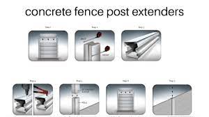 Concrete Fence Post Extenders Concrete Fence Posts Concrete Fence Fence Post