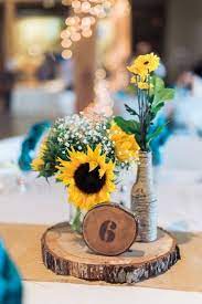 100 Country Rustic Wedding Centerpiece Ideas Rustic Sunflower Wedding Sunflower Wedding Centerpieces Rustic Wedding Centerpieces