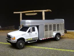 Cool Custom 1 64 Scale Ford With Cattle Hauler Body Farm Trucks Farm Toy Display Farm Toys