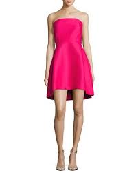 Halston Heritage Strapless Structured Cocktail Dress Designer Cocktail Dress Cocktail Dress Dresses