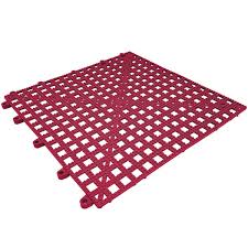Slip resistant tiles are found in various different materials, most commonly porcelain, and made with better texture/grip in mind. Dri Dek 2554 Tt Burgundy 12x12 Interlocking Vinyl Drain Tile Corner Piece