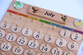 Home Calendar Wooden Perpetual Calendar Weather Chart