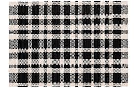 Contemporary outdoor rugs are a great way to add color and patterns your outdoor space. Dash Albert Tattersall Indoor Outdoor Rug Black White One Kings Lane