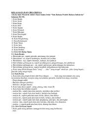 Banyak sekali contoh kalimat efektif yang bisa anda temukan melalui berbagai bacaan. Doc Kelas Kata Dan Fhadil Alfharizy Academia Edu