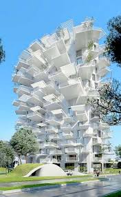 Construction On L Arbre Blanc White Tree Montpellier Languedoc Roussillon France Is Due To Commence In Arquitetura Arquitetura Contemporanea Estruturas