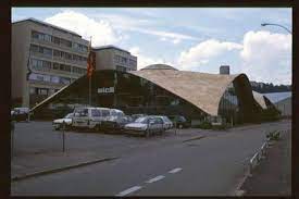 heinz isler sicli company building batiment de la sicli company in geneva geneva switzerland built in 1969 19 shell structure outdoor theater concrete