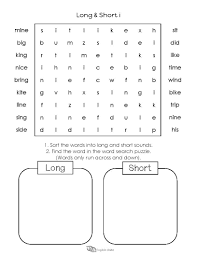 Long And Short Vowels I Word Search Puzzle 3 English Unite Long Vowel Sounds Worksheets Short Vowel Worksheets Short Vowel Sounds