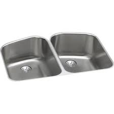 stainless steel double bowl undermount