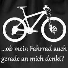Wenn Mein Fahrrad Gerade An Mich Denkt Pullover Und Hoodies Sporttasche De Fahrrad Spruch Fahrrad T Shirts Fahrrad