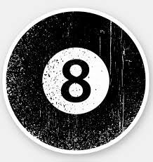 Worn Distressed Grunge Eight Ball Sticker Zazzle Com In 2021 Grunge Macbook Stickers Design Your Own Stickers