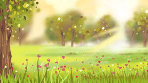 Dessin Anime Bois Pre Paysage Paysage De Prairie Paysage Image De Fond