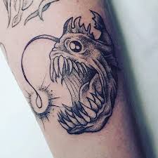 My Anglerfish Tattoo Done By Grace At Imps Ink Geelong Aus Sea Life Tattoos Sleeve Tattoos Tattoos