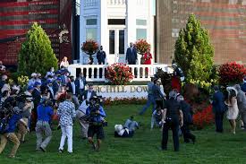 John velazquez had the ride about 25 hours after winning the 147th kentucky oaks aboard malathaat. Authentic Knocks Over Baffert After Winning Kentucky Derby Lexington Herald Leader