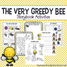 The Very Greedy Bee Book Companion For Preschoolers Bee Book Bee Activities Book Companion