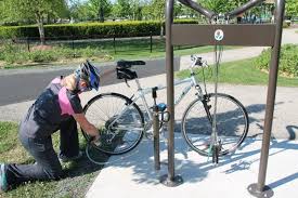 Fix-It Bike Repair, Air Pump Station Ready at Gallery Park