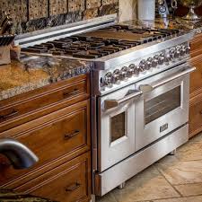 Colorful Series 48 6 Cu Ft Freestanding Dual Fuel Range With Griddle Range Cooker Kitchen Stove Kitchen Appliances