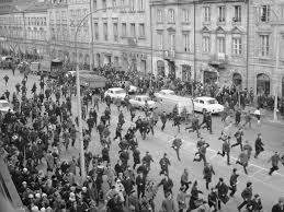 But in both countries, 1968 gave birth to a new political consciousness. Erst Die Knuppel Dann Die Repression Politik