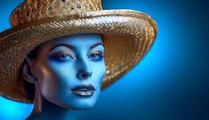 Create image with blue and gold macaw and model?