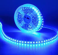 Tira de luz LED azul de 12 V, 16.4 ft, 600 LED, flexible, SMD2835, de alto  brillo, sin impermeable, IP20, cinta de luces LED para dormitorio, fiesta  ...