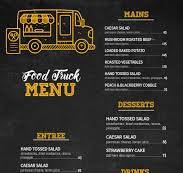 Food Truck Menu Template | PosterMyWall
