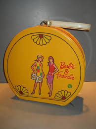 Yellow White Handle 1965 Mod Barbie And Francie Hat Box Hatbox Doll Case Mod Color Magic Pretty Wild Fashi Vintage Barbie Vintage Barbie Dolls Barbie
