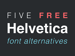 Many programs display new … Free Helvetica Font Alternatives Freebie Supply